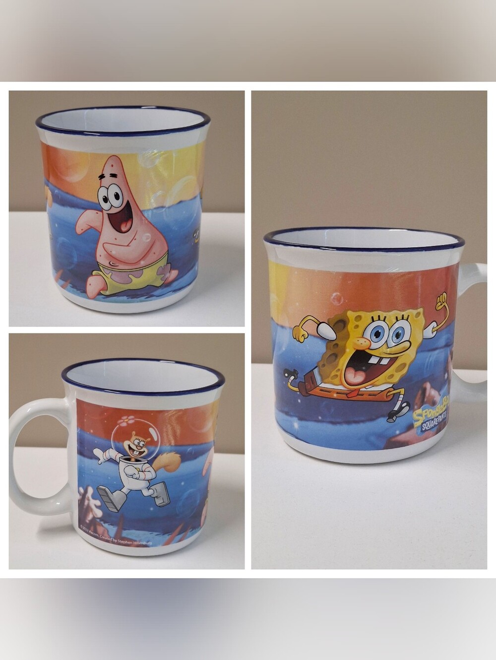 Spongebob Squarepants Patrick Star Sandy Cheeks Coffee Mug Viacom